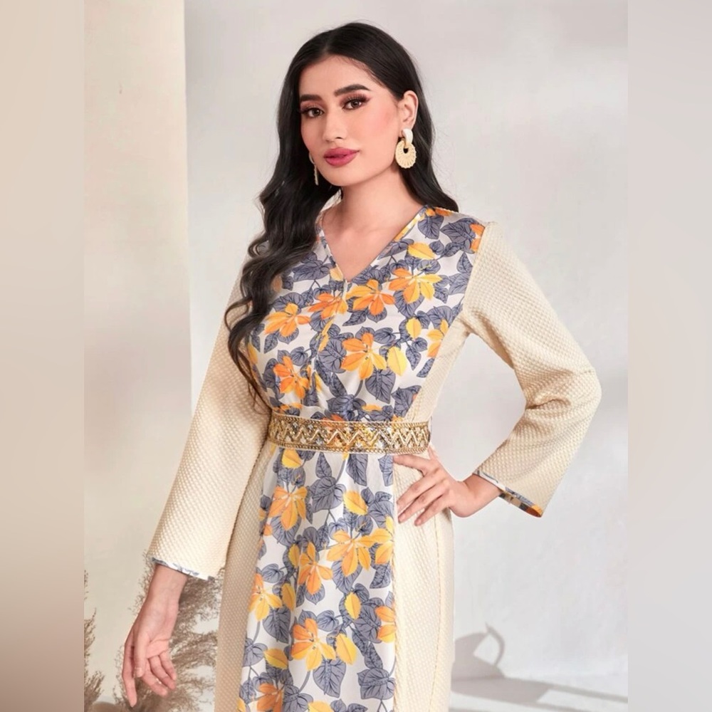Floral Print Multi-Color Dress - Picture 7 of 12